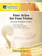 Four Arias for Four Violas Viola Quartet cover